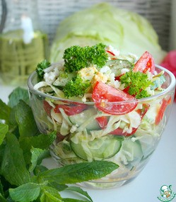 Капустный овощной салат