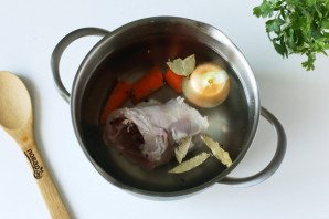 Картофельный суп с кроликом
