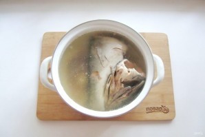 Сливочный суп с красной рыбой