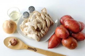 Картошка с грибами в казане