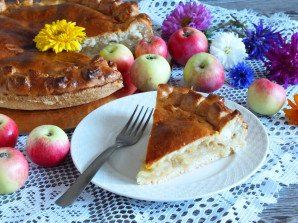 Татарский пирог с яблоками