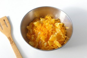 Насыпной пирог с тыквой и апельсином